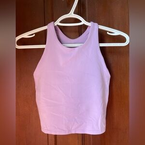 Athleta girls large 12 purple cropped athletic tank top